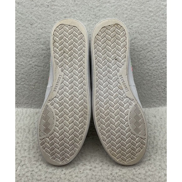 Converse Low Top Sneakers Womens 9 Green Pink Floral Colorful Shoes 555951C - Picture 8 of 10